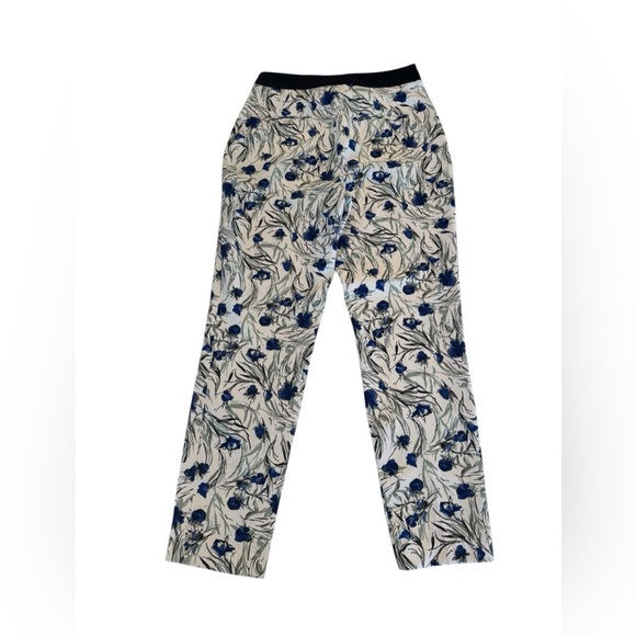 Zara White Floral Trousers Medium - Picture 5 of 10